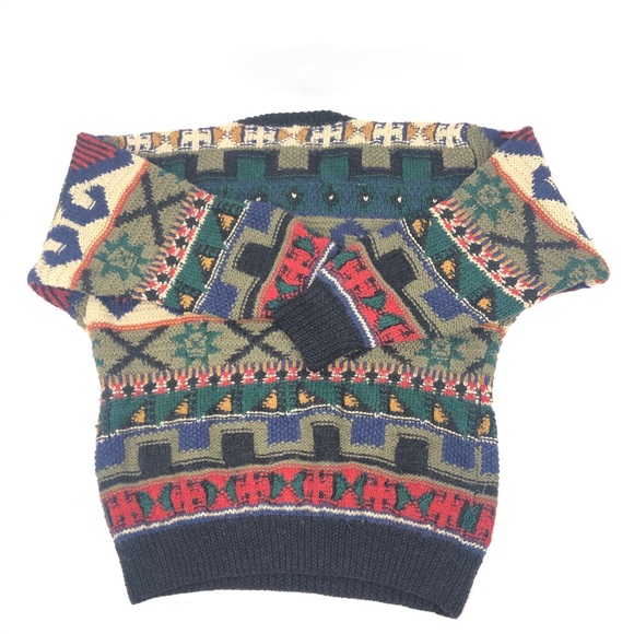 Vintage Boston Traders Men’s Hand Knitted Wool - Picture 3 of 5